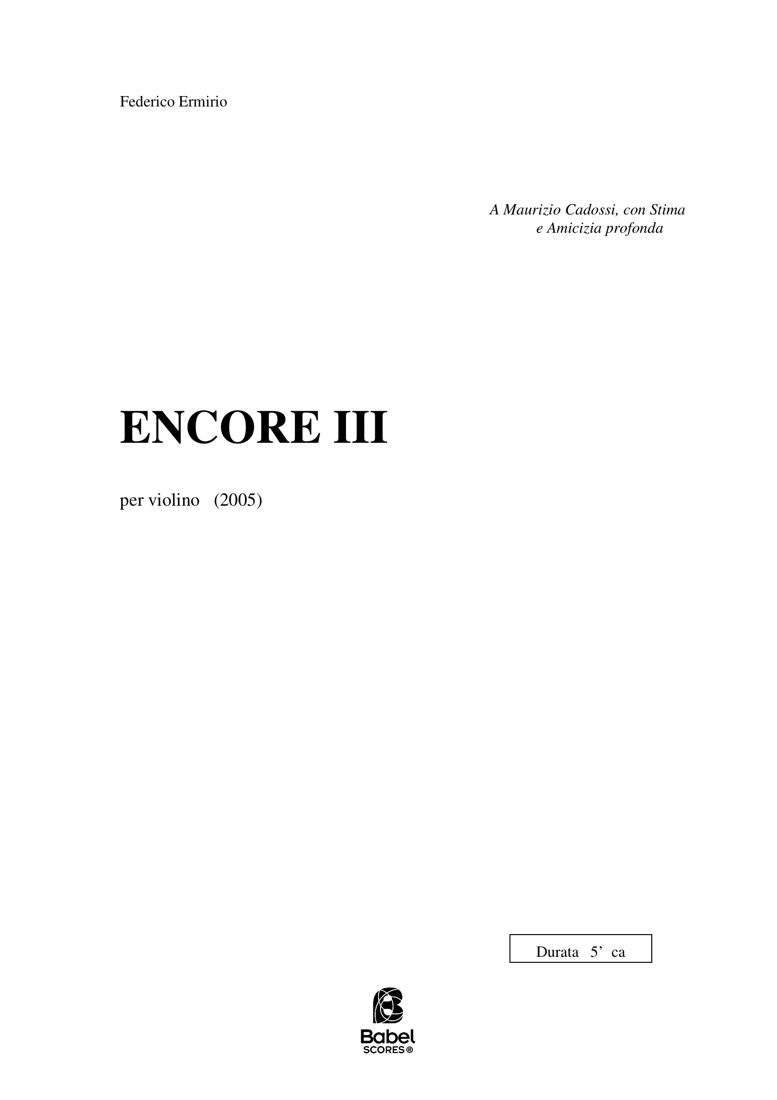 ENCORE III A4 z